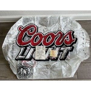 Coors Light Silver Bullet inflatable can man cave pool bar Party Decor NOS VTG